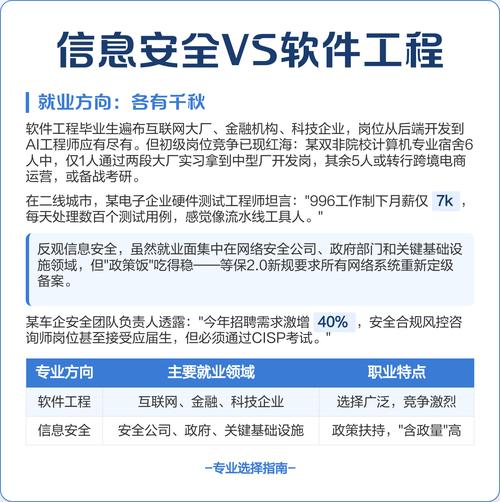 信息安全vs軟件工程:選對賽道贏在起點?